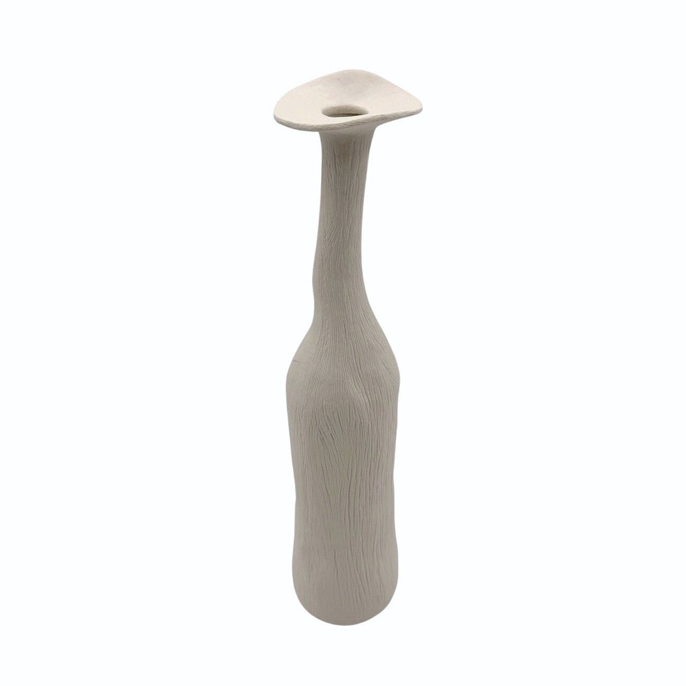 Wabi Sabi Vase 15"‎ Sculptural Ceramic Nordic Minimalist Modern Textured Decor